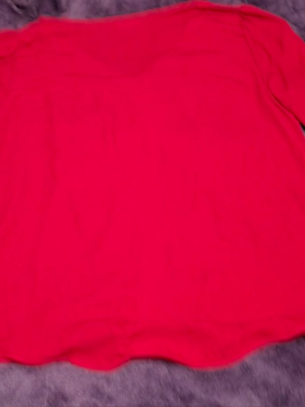 Gently Used Red Polyester Shirt 1 Call Out - Picture 9 of 9